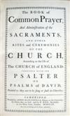 BASKERVILLE PRESS.  1760  The Book Of Common Prayer.